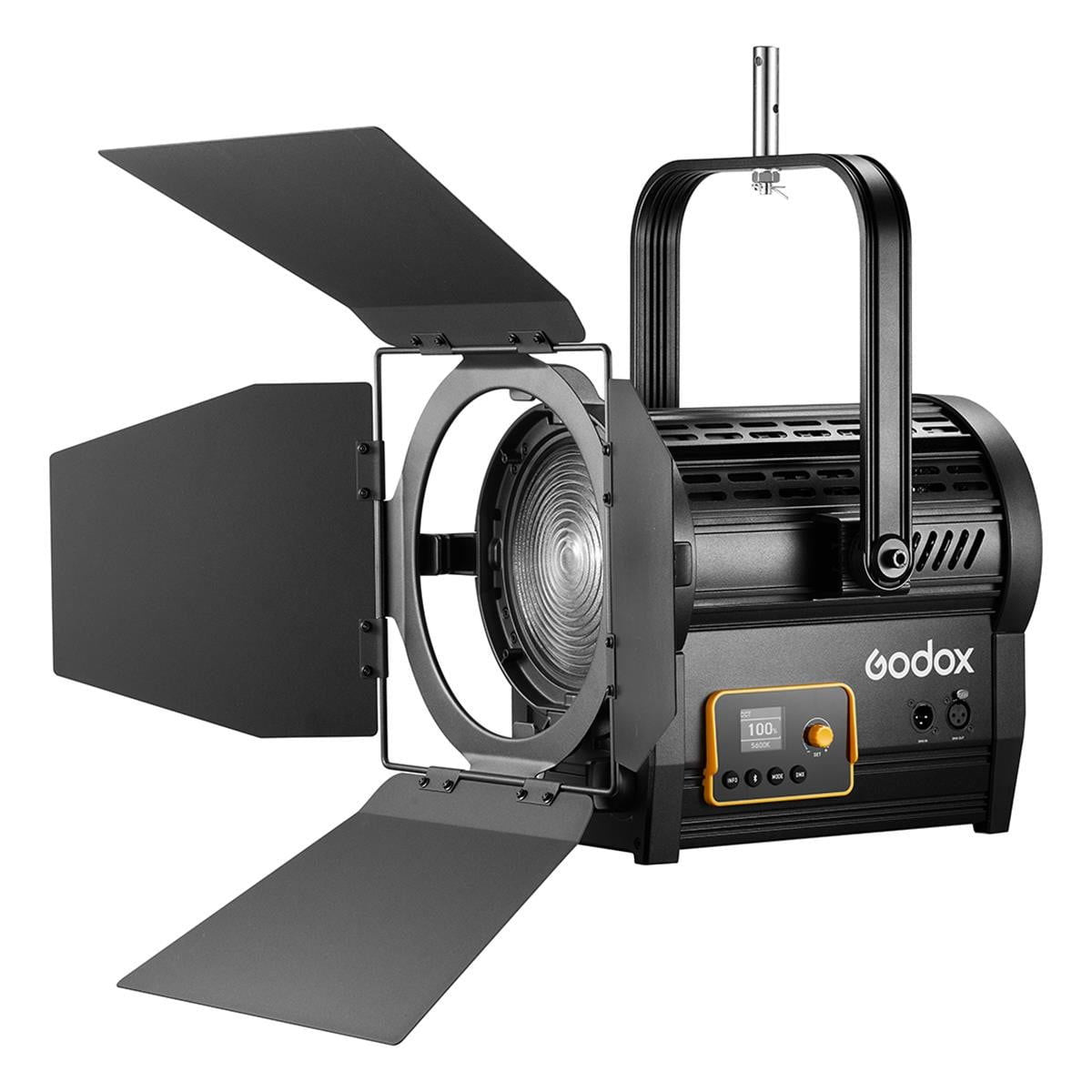 Godox F7-120BI K1 Lampa LED Fresnel 120W Bi-color cu Montare pe Yoke