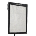 Flexible LED panel light with black frame and white diffuser face