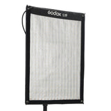 Flexible LED panel light with black frame and white diffuser face