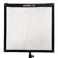 FL150S LED light panel with white diffuser in black fabric frame