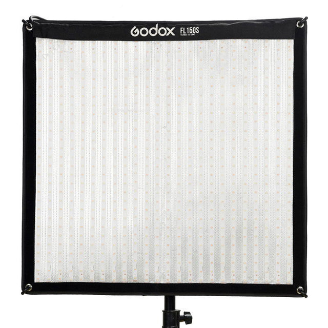 FL150S LED light panel with white diffuser in black fabric frame