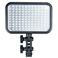 Godox LED126 LED video light with glowing front panel and black housing