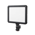Godox LEDP120C LED panel light with front diffuser and hot-shoe style mount