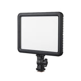 Godox LEDP120C LED panel light with front diffuser and hot-shoe style mount