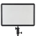 Panou LED Godox P260C cu ecran alb, rama neagră, montat pe stativ