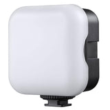 Bicolor RGB LED light with white diffuser and black magnetic mount base