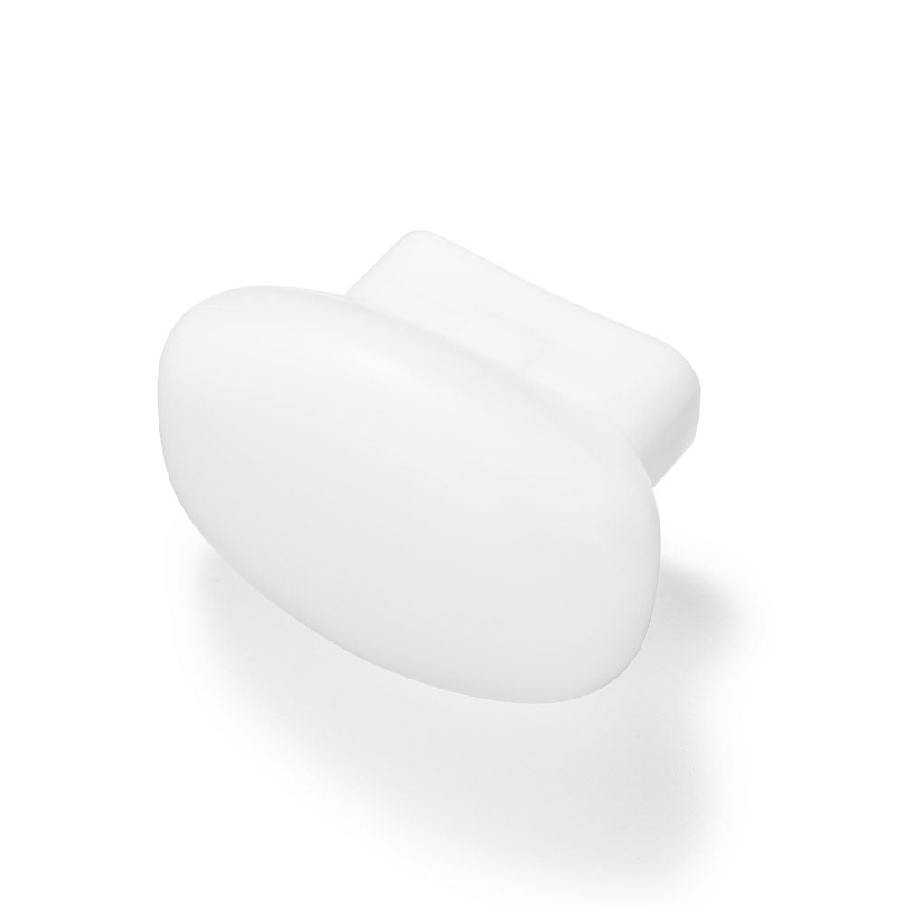 Difuzor dentar MF-12 pentru blitz, difuzor oval din plastic alb, vedere laterală
