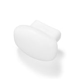 Difuzor dentar MF-12 pentru blitz, difuzor oval din plastic alb, vedere laterală