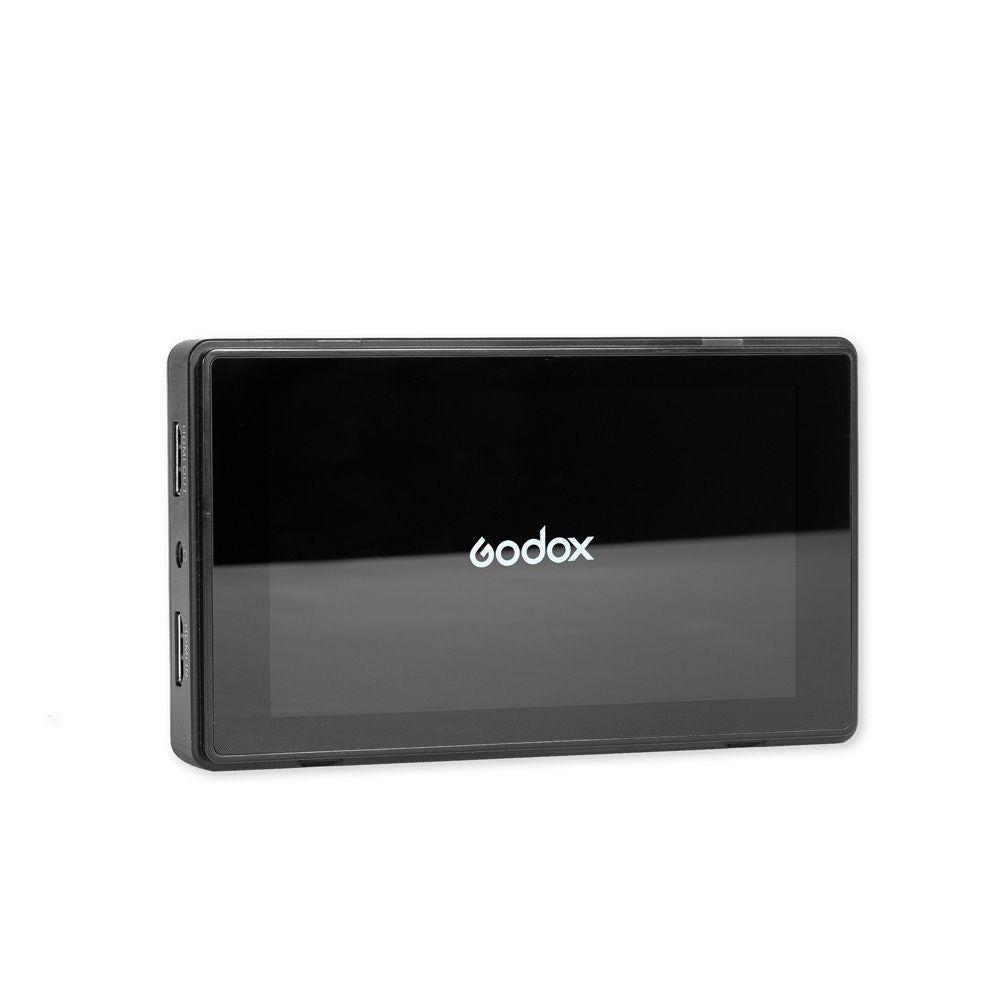 5.5-inch 4K HDMI touchscreen monitor front view, dark screen