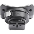 Flash mount base with LOCK lever and contact terminals