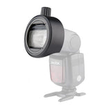 Adaptor blitz Godox, montare accesorii, inel negru pentru fixare pe camera