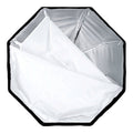 80cm octagonal softbox with white inner baffles and black outer frame