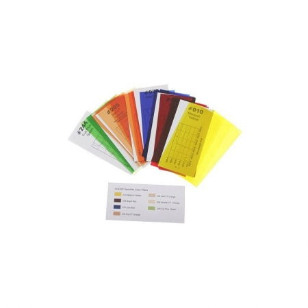 Filtre colorate tip gel pentru blitz, set cu mai multe culori și etichetă