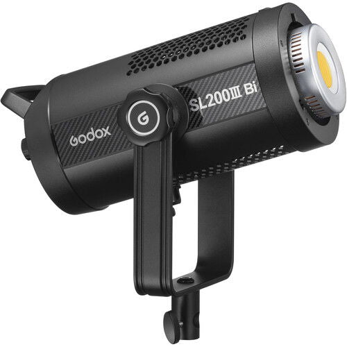 SL-200II video LED light head with built-in handle and front aperture