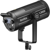 Godox SL-300III video LED light, side view with vented housing and handle, black
