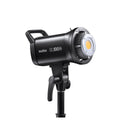 Black Godox SL100Bi LED studio light with Bowens mount and handle, front lamp head visible