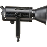 SL200IIBi bicolor LED light side view with Bowens mount and cooling vent grille