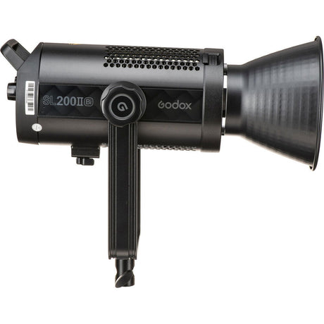 SL200IIBi bicolor LED light side view with Bowens mount and cooling vent grille