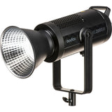 SL200IIBi bicolor LED light with front grid reflector and Bowens mount