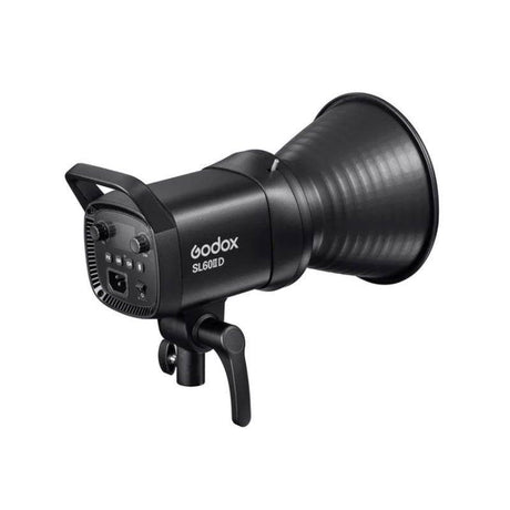 Side view of LED light with front ridged mount and side ports