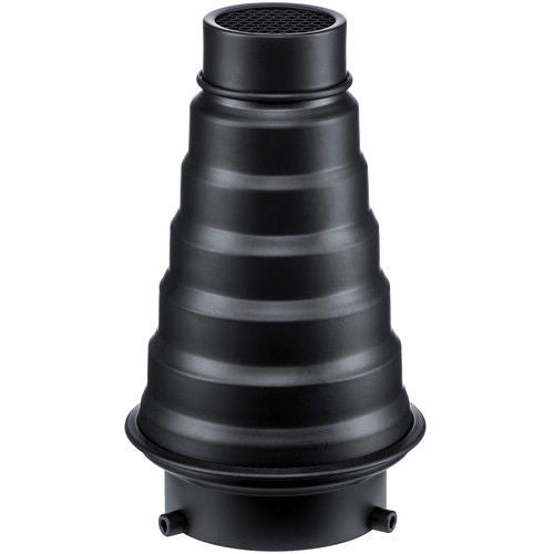 Snoot light modifier with grid and Bowens mount