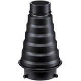 Snoot light modifier with grid and Bowens mount