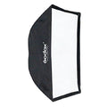 60x60cm Bowens-mount softbox with black outer fabric and white inner diffusion panel