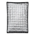 Bowens softbox with grid, 80x120cm, black frame and white interior panels