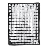 Softbox umbrela Bowens 50x70 pliabil cu grilaj fagure negru și difuzor alb