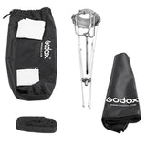 Set softbox umbrela Bowens 50x70: husă, grilaj fagure și panou difuzor