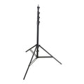 Stativ lumini pneumatic negru, trepied, 110–365 cm