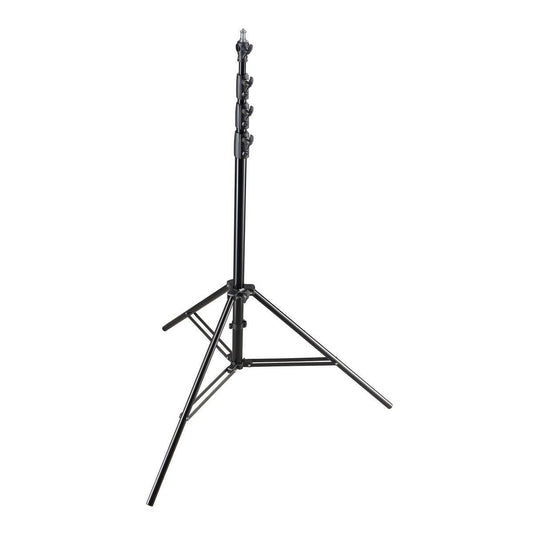 Stativ lumini pneumatic negru, trepied, 110–365 cm