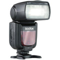 TT600 non-TTL camera flash with tilting head and LCD display, black