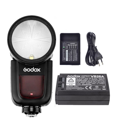 Godox V1 Blitz foto TTL cu cap rotund pentru Nikon - View 1