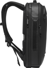 Gomatic Navigator RS Pack 15L backpack, side/back view with padded straps and vertical zip pocket