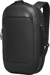 Gomatic Navigator RS Pack 15L backpack, side view with zipper pocket and padded top handle