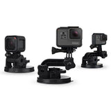 Suction cup mount set showing multiple angles with black base and arms