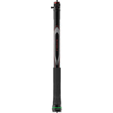 Slypod E pole view: black shaft with side stripe, textured handle and green base ring