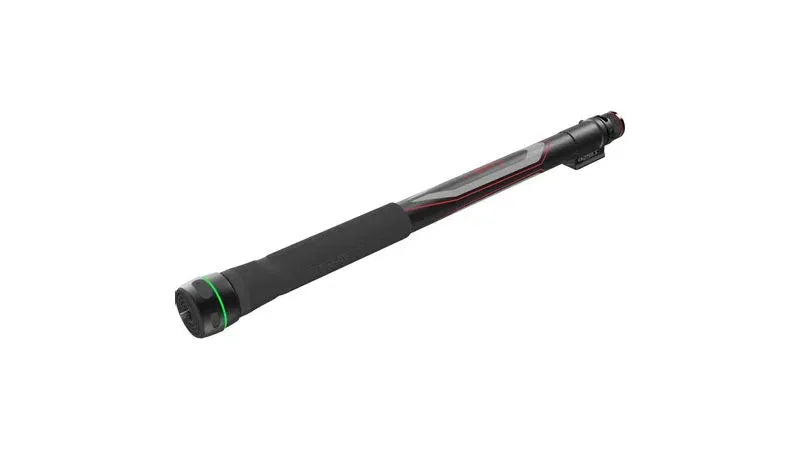 Slypod E stabilizer pole with black foam grip, green accent ring and end cap