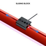 Sliding mounting block for a 60cm RGB bicolor LED bar with bracket
