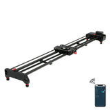 Slider carbon motorizat 120 cm, control prin aplicație Bluetooth, cadru negru