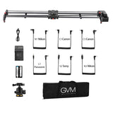 Slider carbon 120 cm cu set cabluri și adaptoare pentru control aparat foto