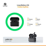 Hollyland Lark M2S Combo, Sistem microfon wireless, 2 persoane, 2.4 GHz, culoare Space Gray - View 3