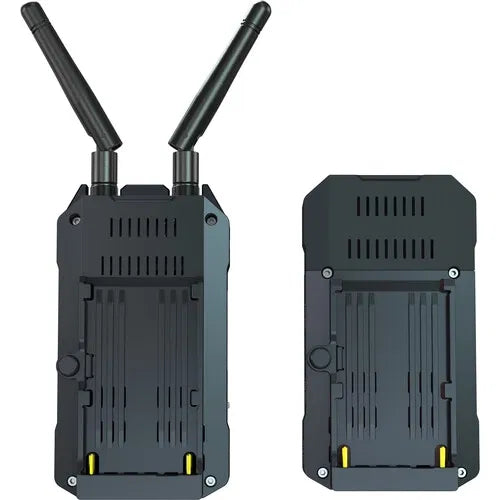Mars 300 Pro wireless HDMI transmitter, rear view with vents and antenna bases