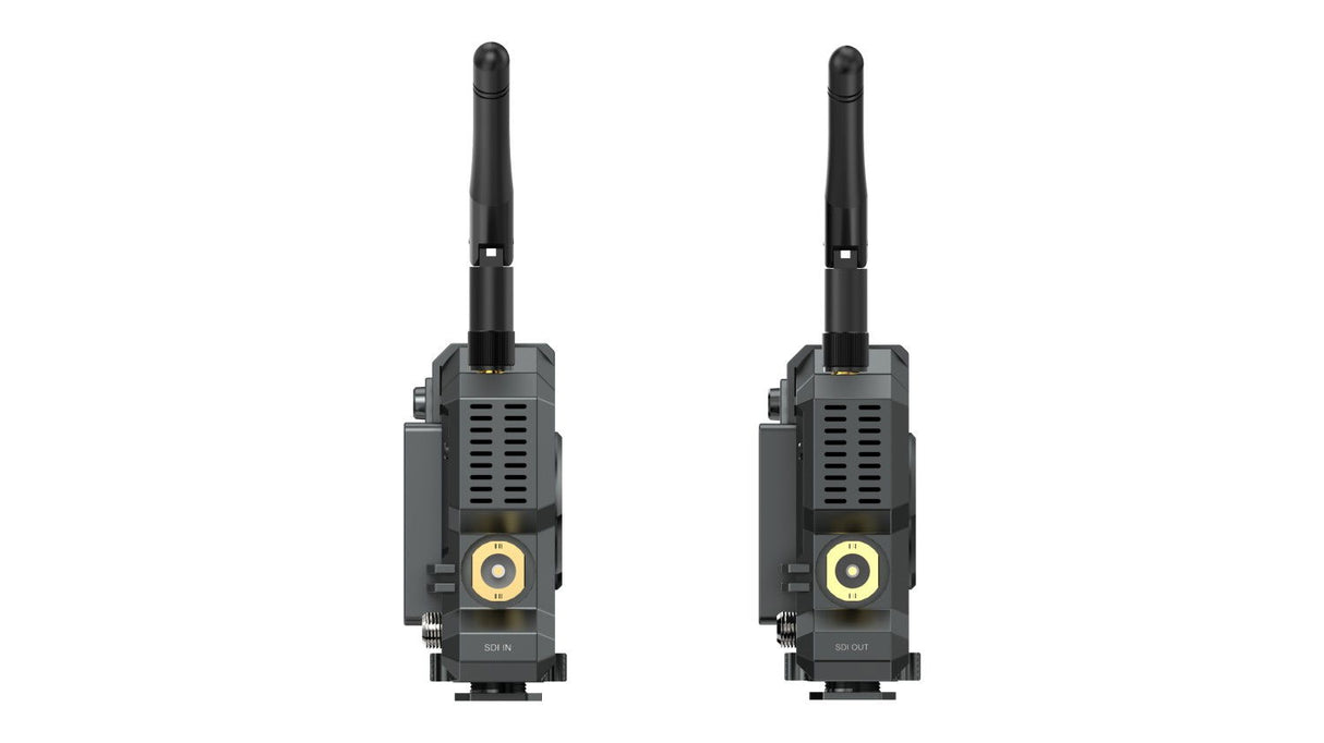 Sistem wireless de transmisie video: vedere din spate a unităților cu antene