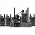 Mars T1000 intercom base station with four handheld transmitters and headset
