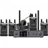 Mars T1000 intercom base station with four handheld transmitters and headset