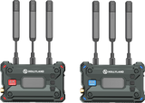 Set TX/RX wireless cu antene, carcasă verde, indicatoare 4K și 4K Rec