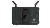 Intercom hub underside view with battery slots and mounting panel