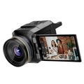 VenusLiv live stream camera with front lens and tilting touchscreen display